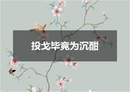投戈毕竟为沉酣