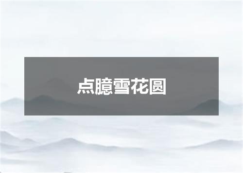 点臆雪花圆