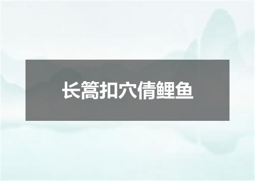 长篙扣穴倩鲤鱼