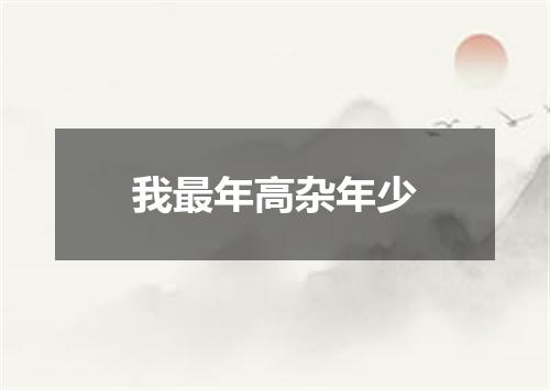 我最年高杂年少