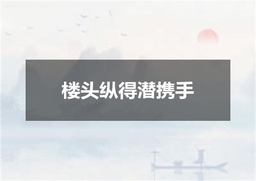 楼头纵得潜携手