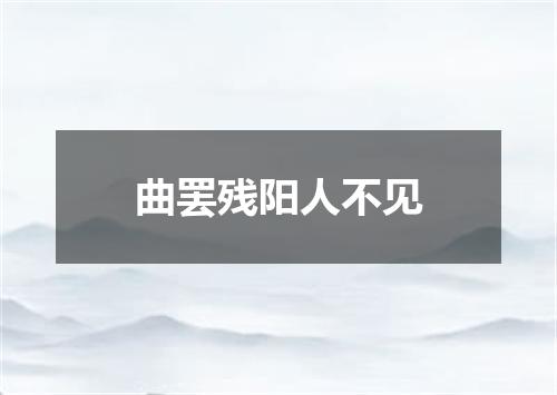 曲罢残阳人不见