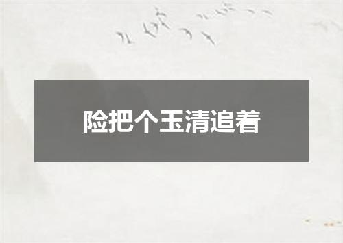 险把个玉清追着