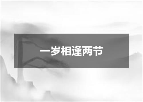 一岁相逢两节