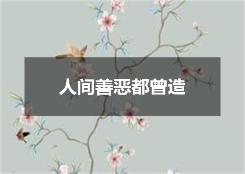 人间善恶都曾造