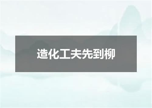 造化工夫先到柳