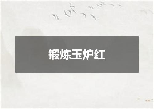 锻炼玉炉红