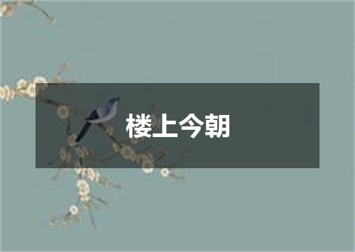 楼上今朝