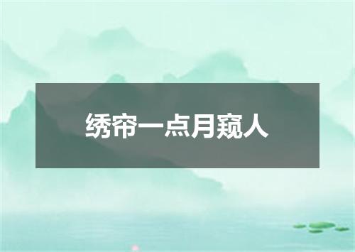 绣帘一点月窥人