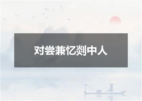 对尝兼忆剡中人
