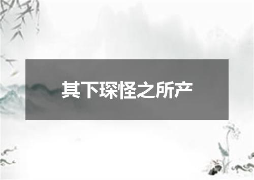其下琛怪之所产