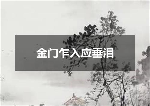 金门乍入应垂泪