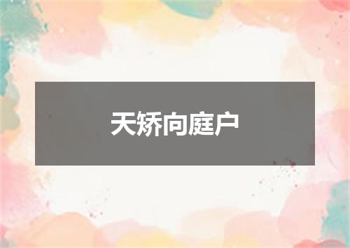 天矫向庭户