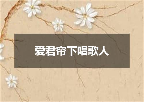 爱君帘下唱歌人