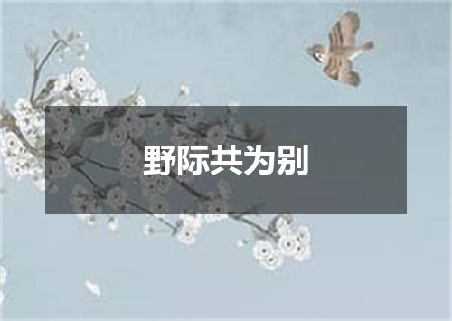 野际共为别
