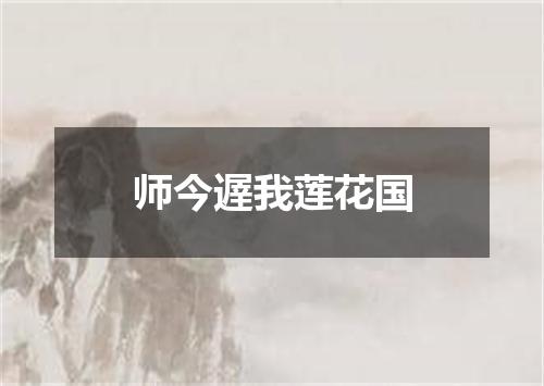 师今遟我莲花国