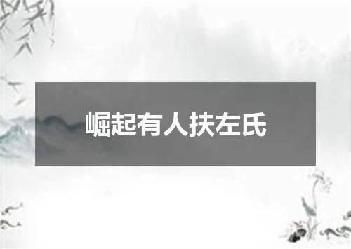崛起有人扶左氏