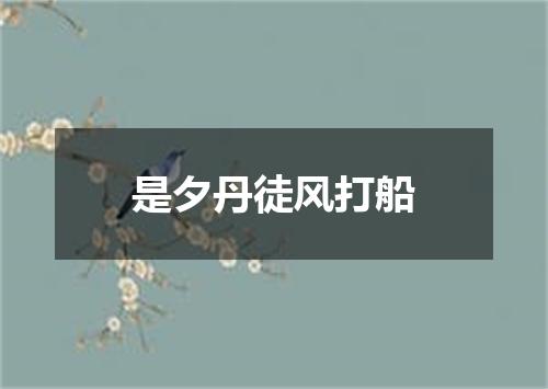 是夕丹徒风打船