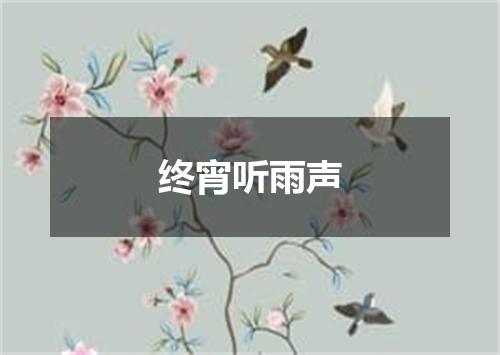 终宵听雨声
