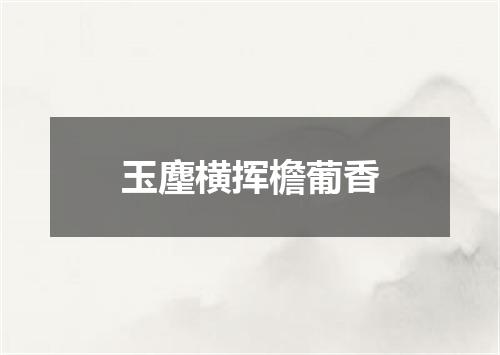 玉麈横挥檐葡香