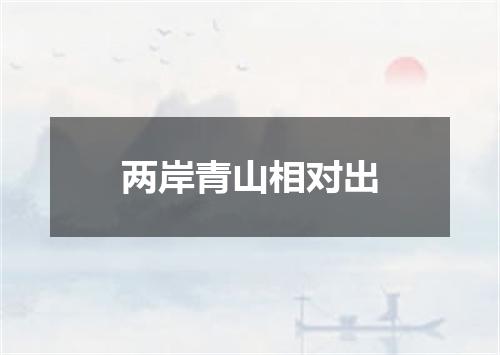 两岸青山相对出