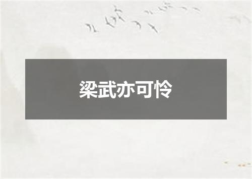 梁武亦可怜