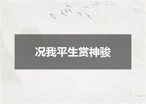 况我平生赏神骏