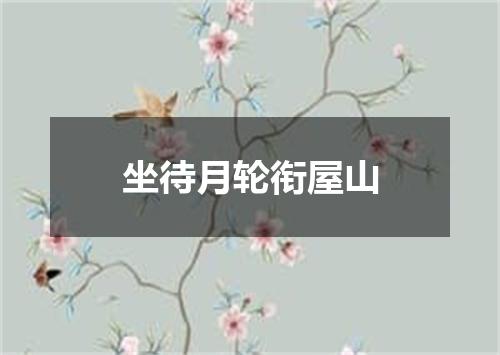 坐待月轮衔屋山