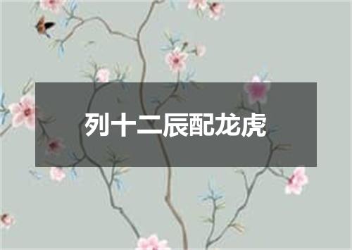 列十二辰配龙虎