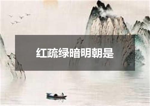 红疏绿暗明朝是
