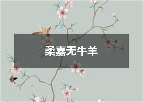 柔嘉无牛羊