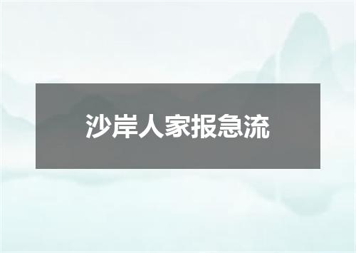 沙岸人家报急流