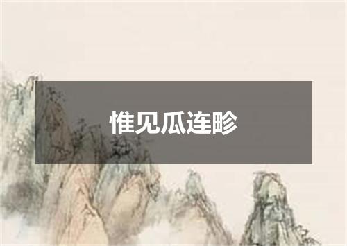 惟见瓜连畛