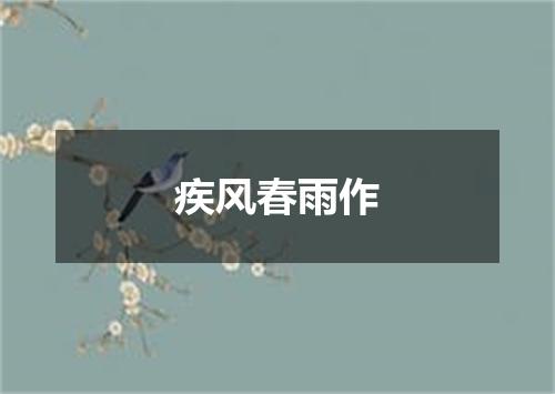 疾风春雨作
