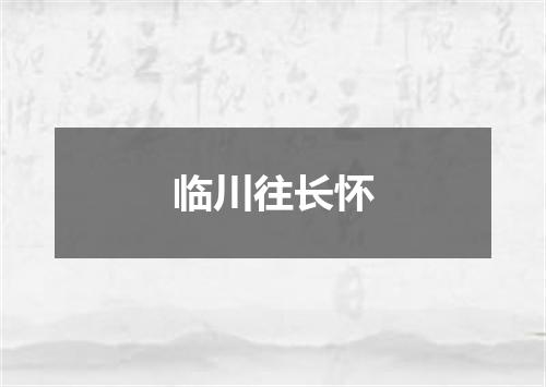 临川往长怀