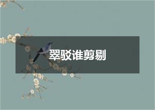 翠驳谁剪剔
