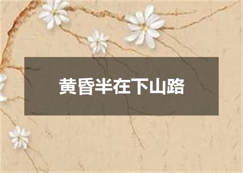 黄昏半在下山路