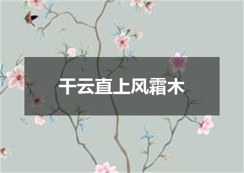 干云直上风霜木