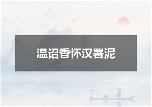 温诏香怀汉署泥