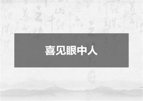 喜见眼中人