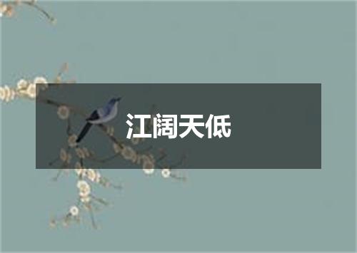 江阔天低