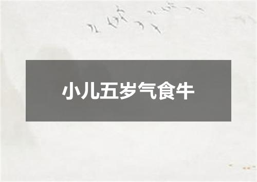 小儿五岁气食牛