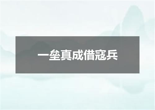 一垒真成借寇兵
