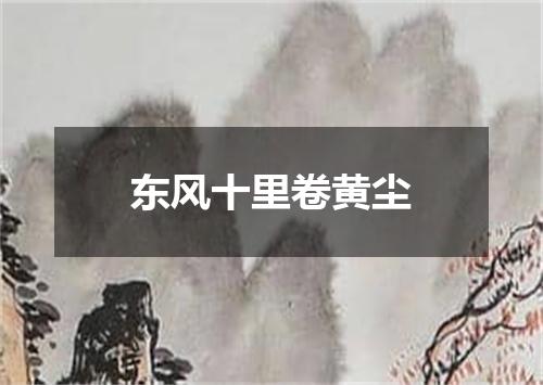 东风十里卷黄尘