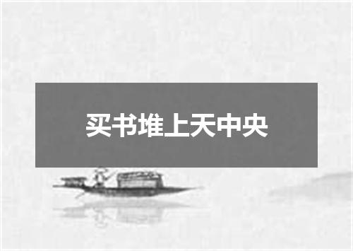 买书堆上天中央