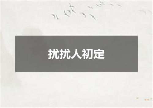 扰扰人初定