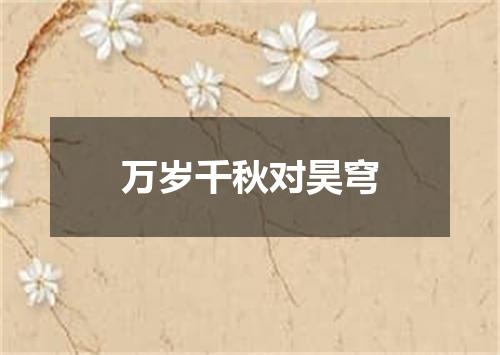 万岁千秋对昊穹