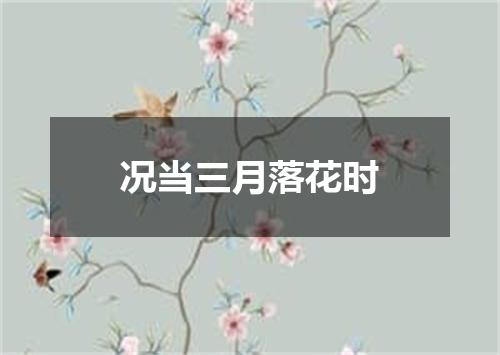 况当三月落花时