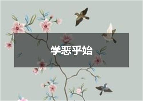 学恶乎始