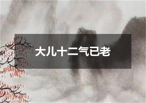 大儿十二气已老